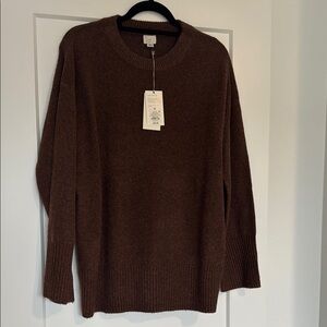 a new day Brown Classic Crew Neck Sweater